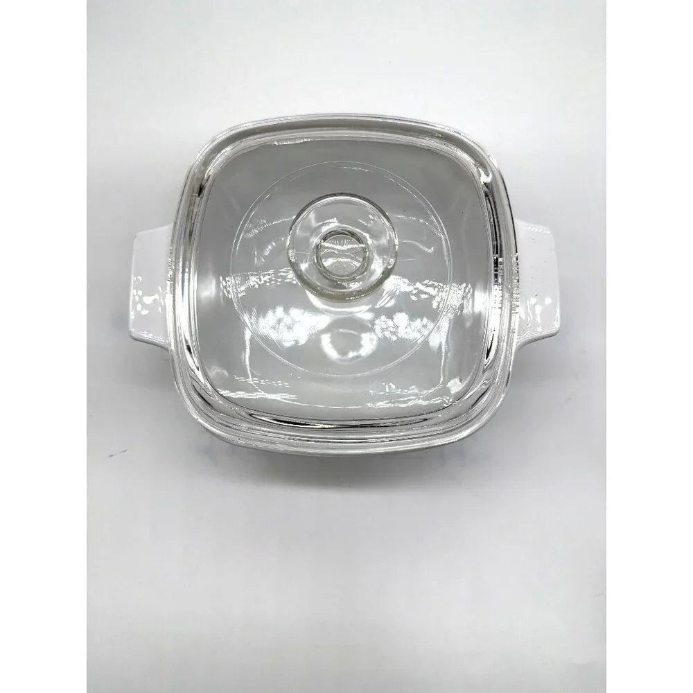 Vintage CorningWare LEchalote A-1-B 1 Qt Baking Dish With Glass Lid